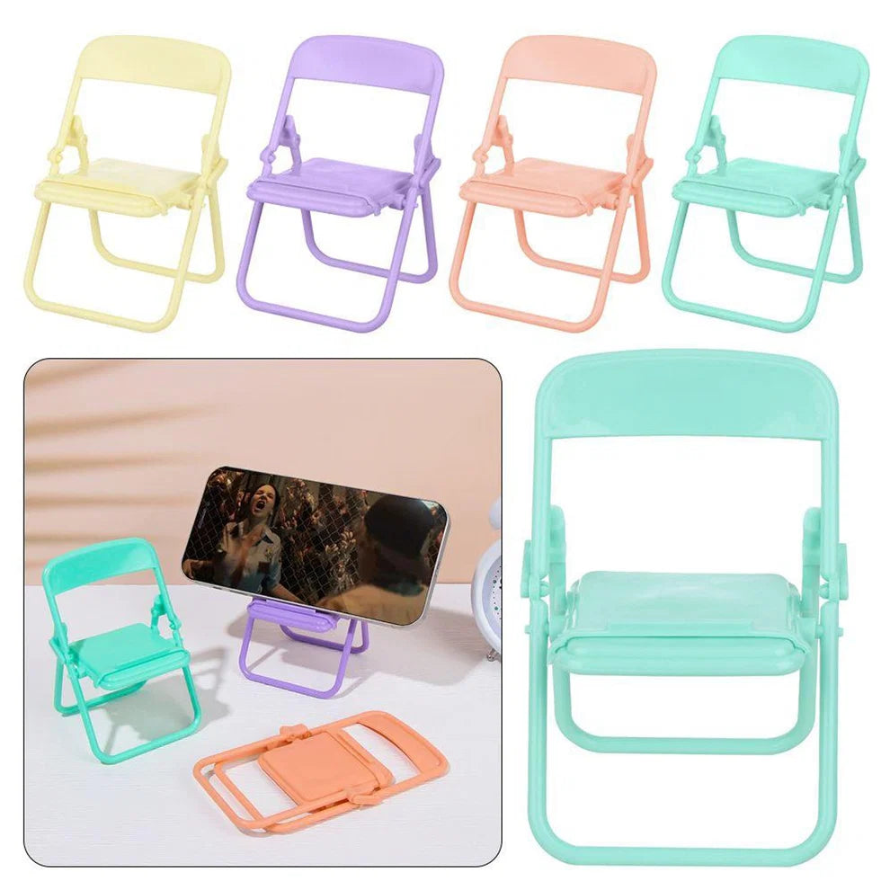 Chair-Shaped Mobile Stand – Stylish Phone Holder for Desk